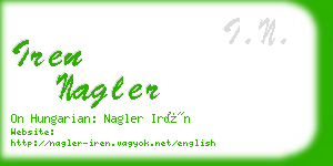iren nagler business card